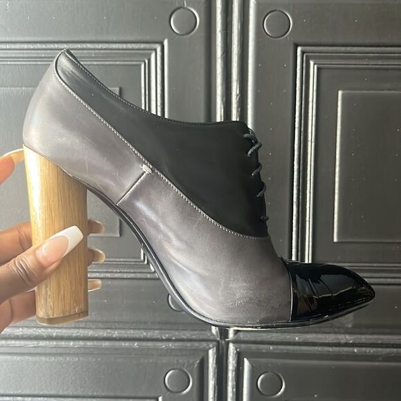 Yves Saint Laurent Leather Lace-Up Boots - Picture 1 of 6